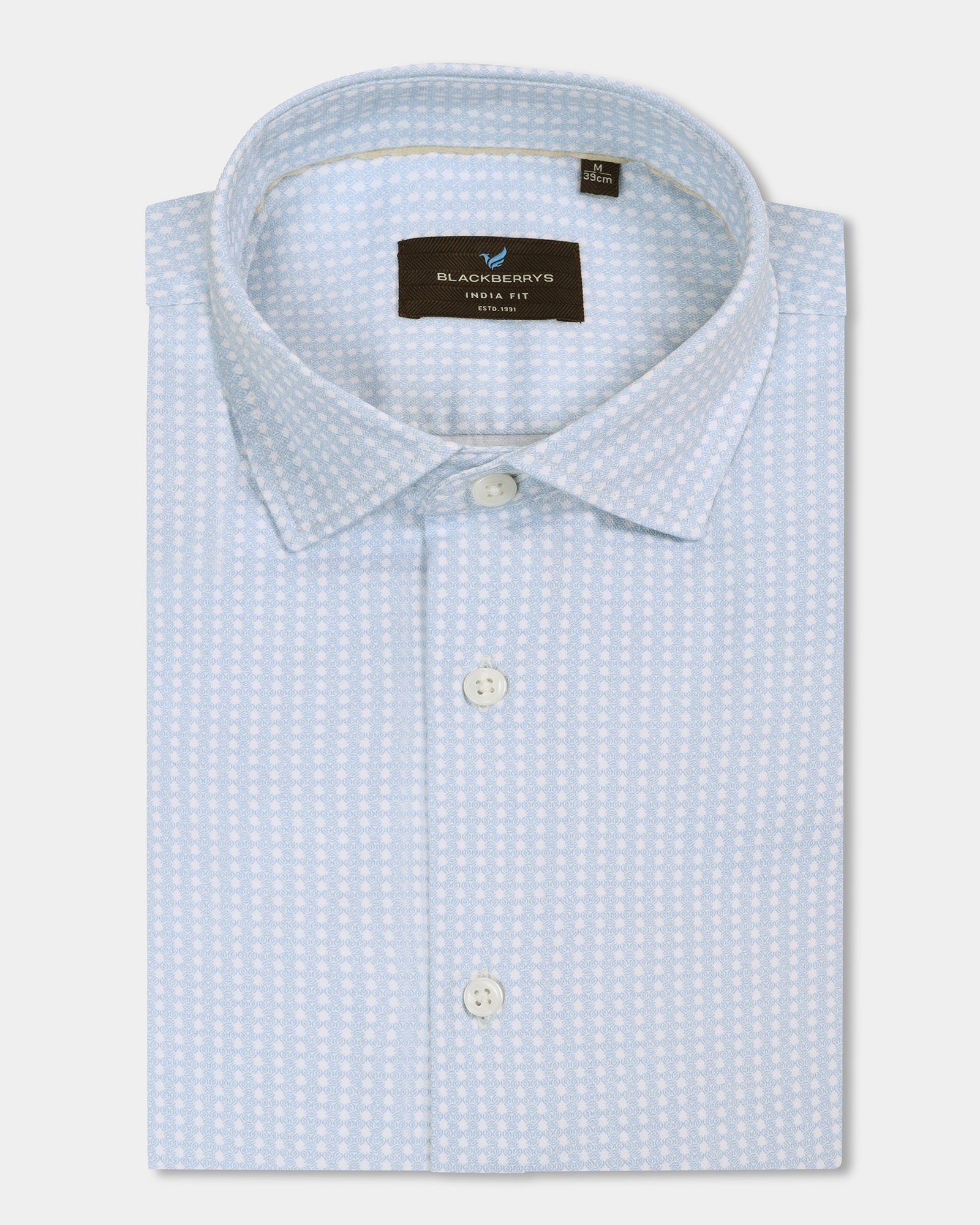 Blue Printed Shirt - Elver