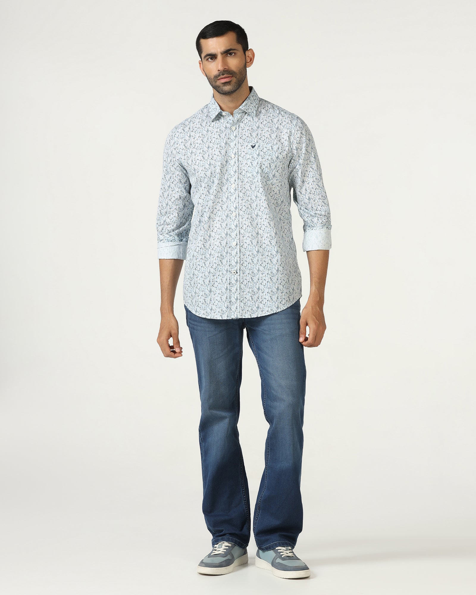 Blue Printed Shirt - Emeric