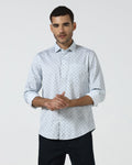Blue Printed Shirt - Flogo