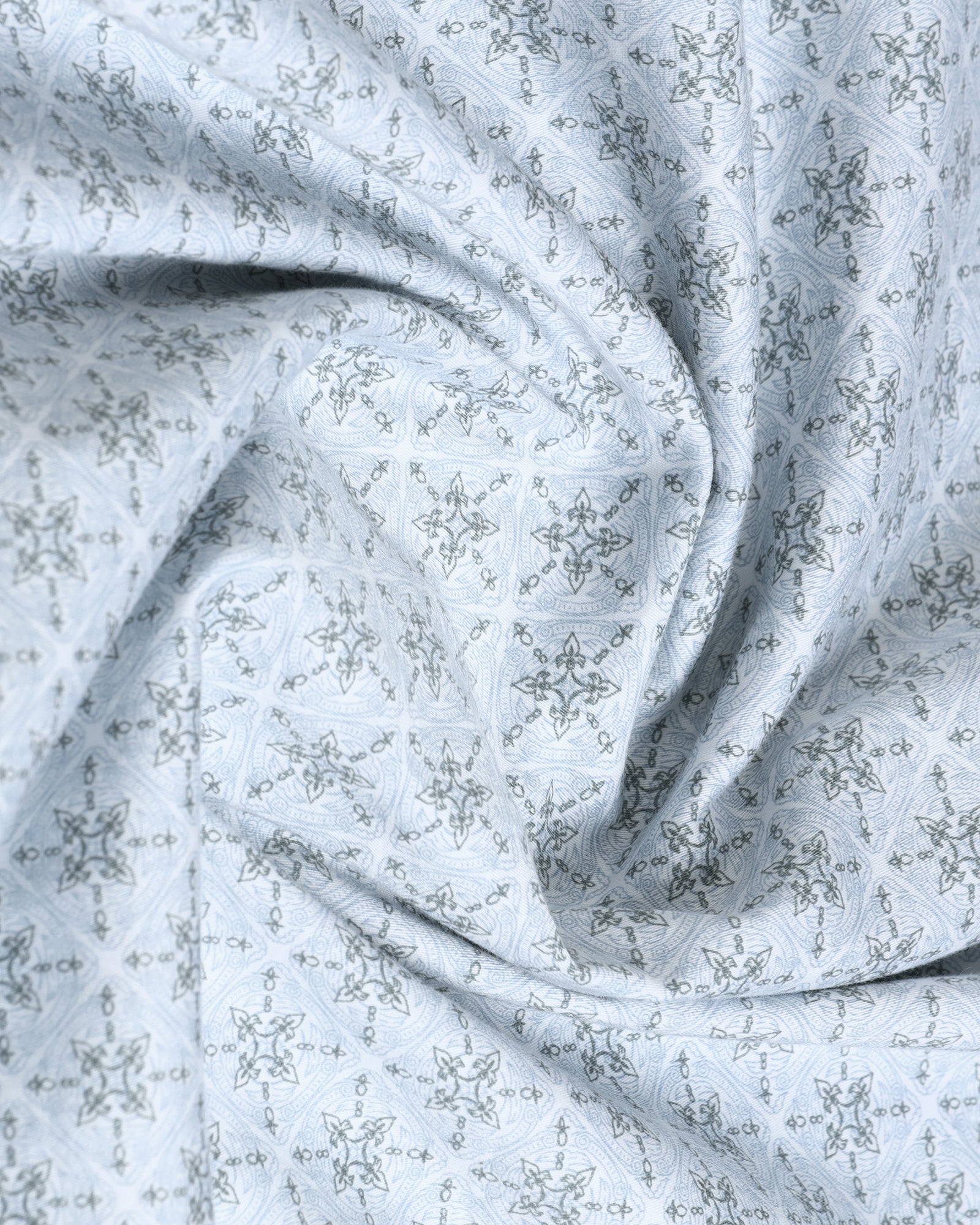 Blue Printed Shirt - Flogo