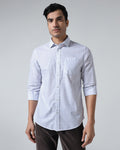 Blue Printed Shirt - Harlad