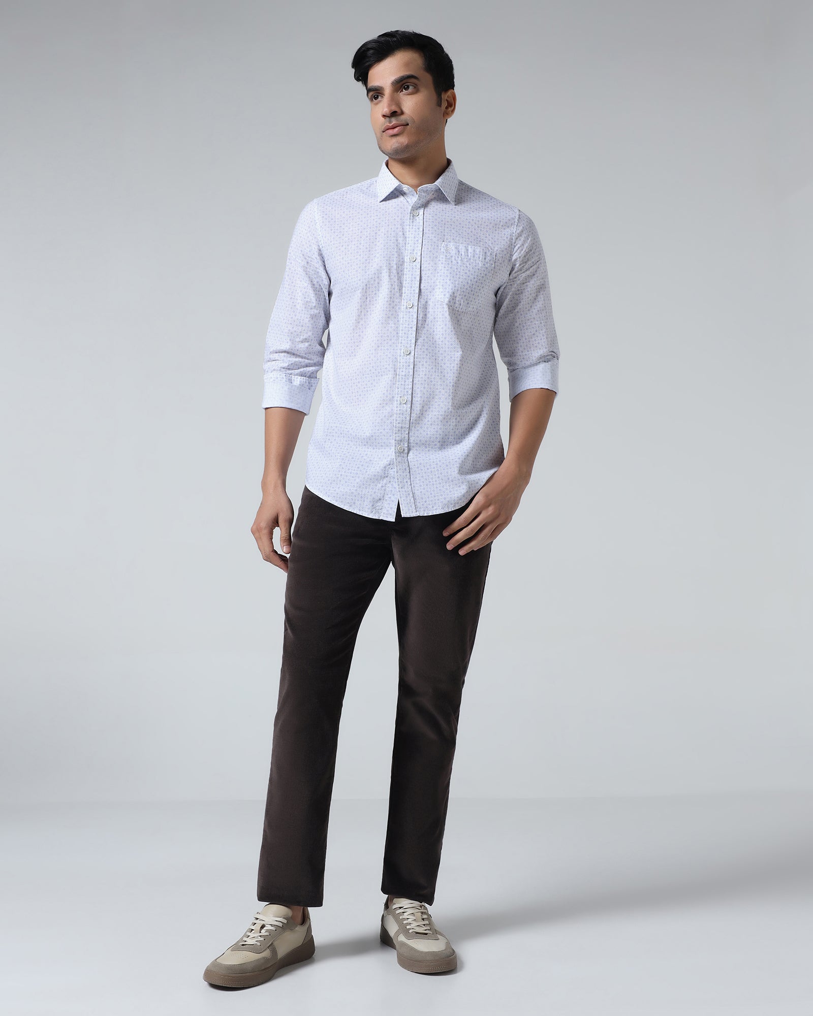 Blue Printed Shirt - Harlad