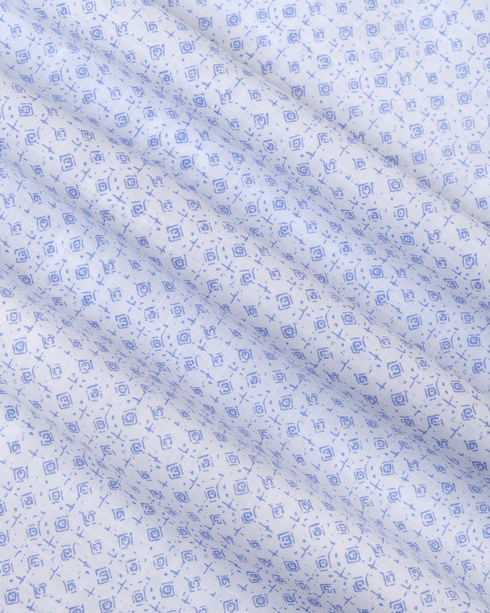 Blue Printed Shirt - Harlad