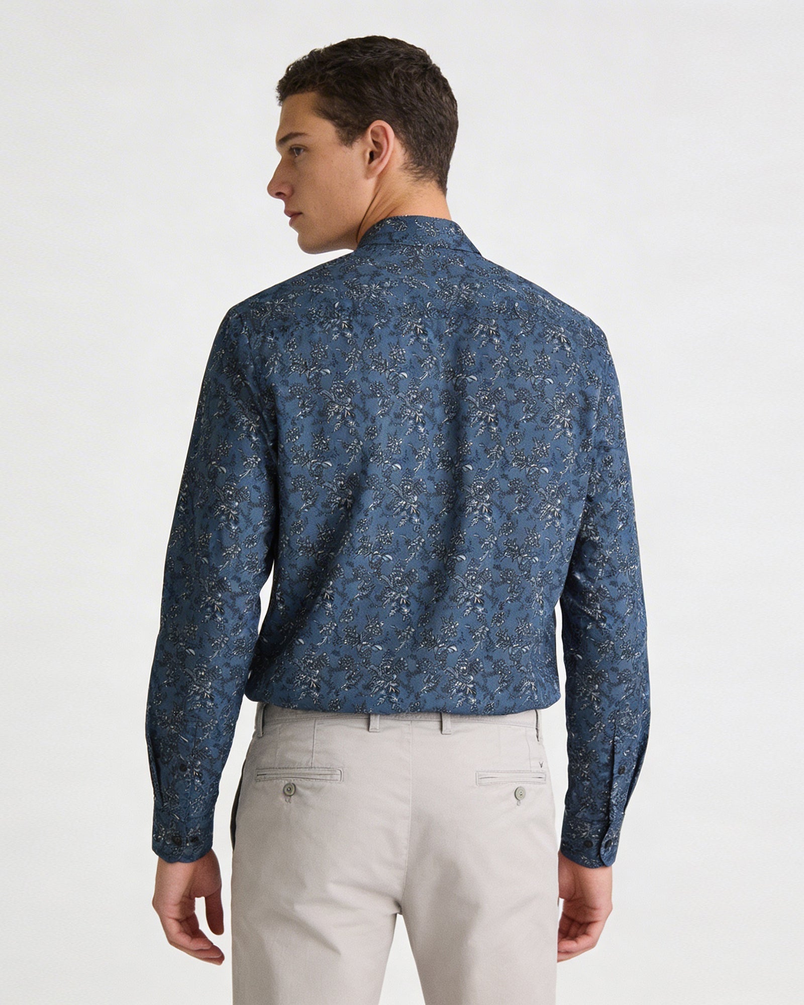 Blue Printed Shirt - Lionel