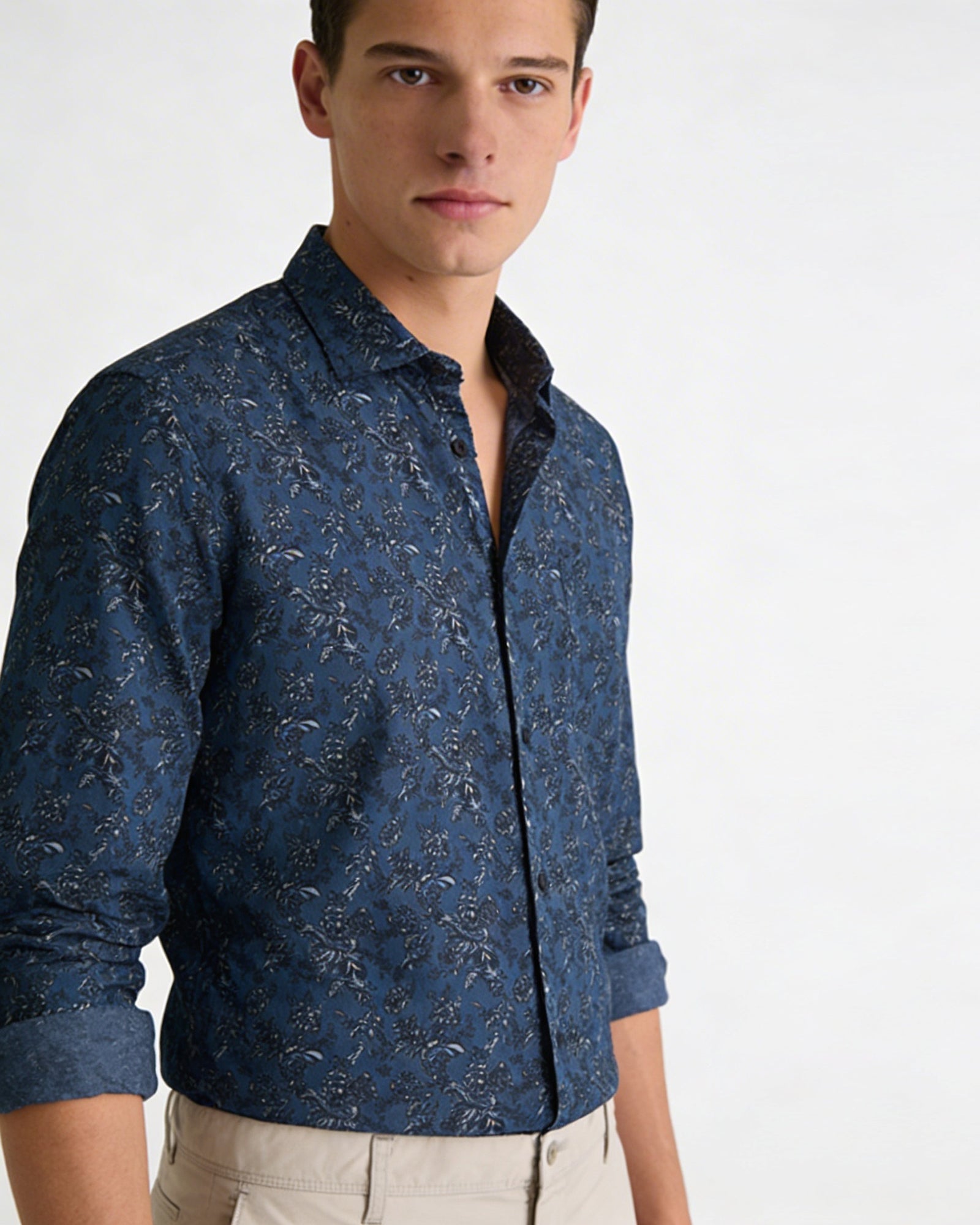 Blue Printed Shirt - Lionel