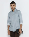 Blue Printed Shirt - Marcel
