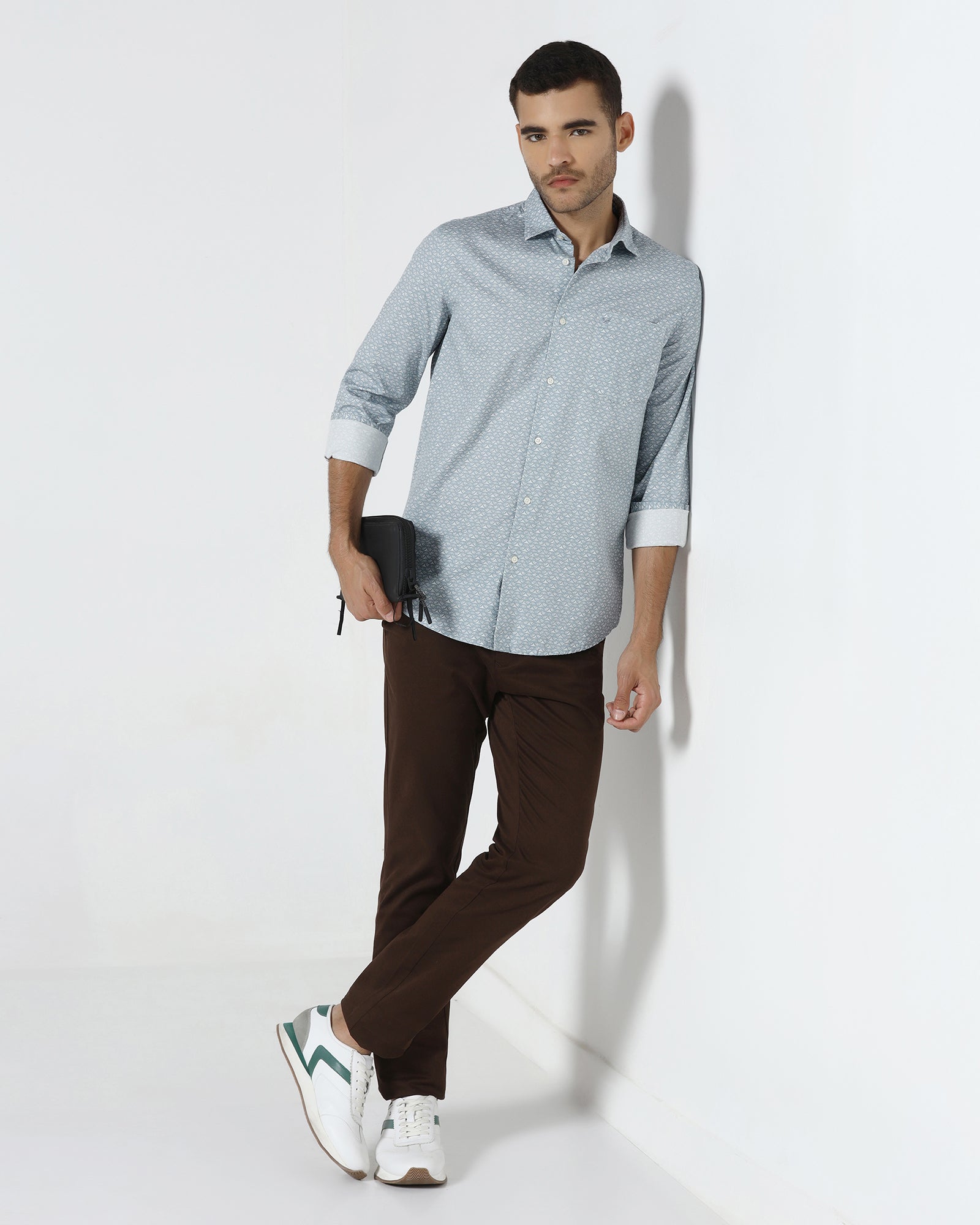 Blue Printed Shirt - Marcel