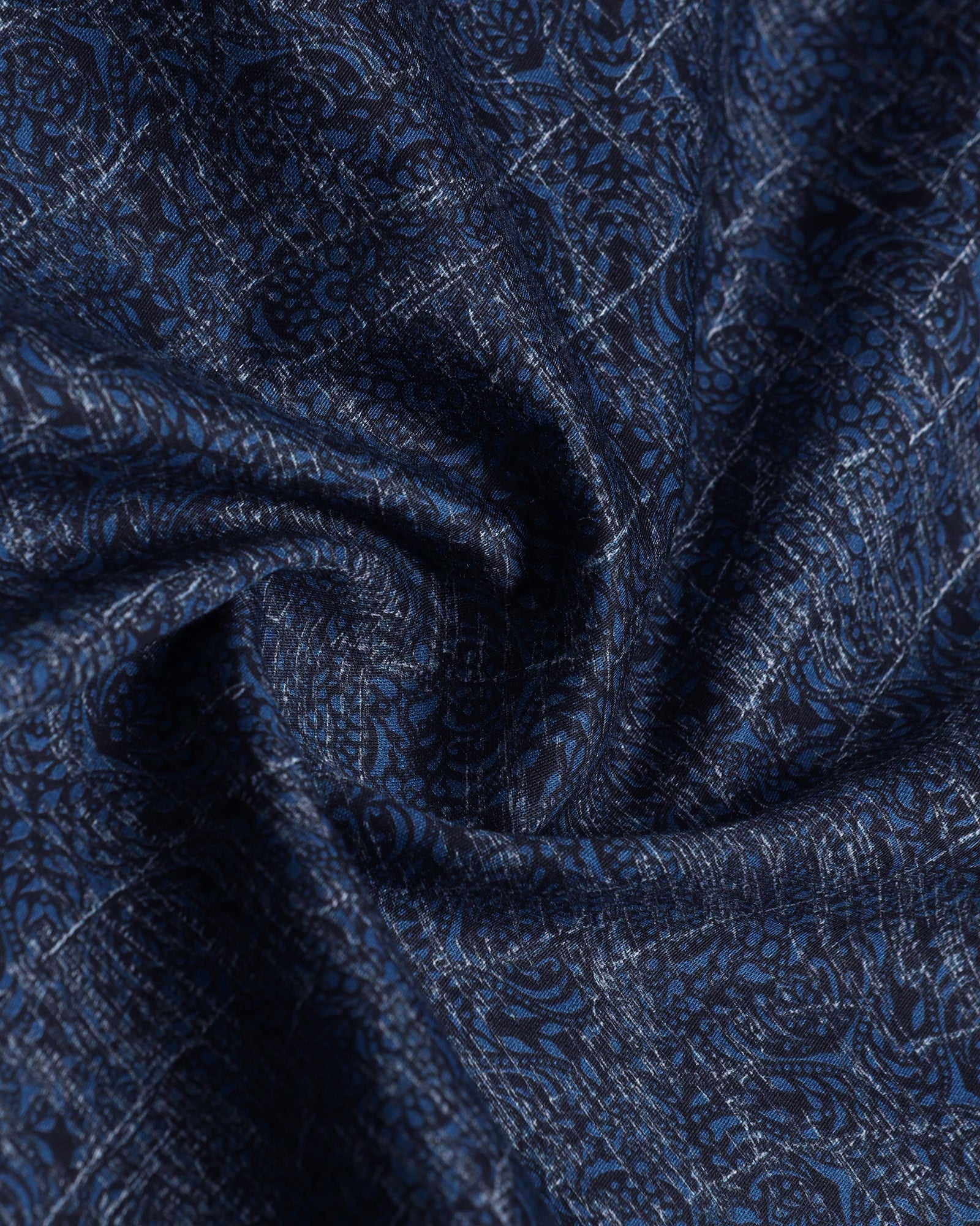 Blue Printed Shirt - Rehux