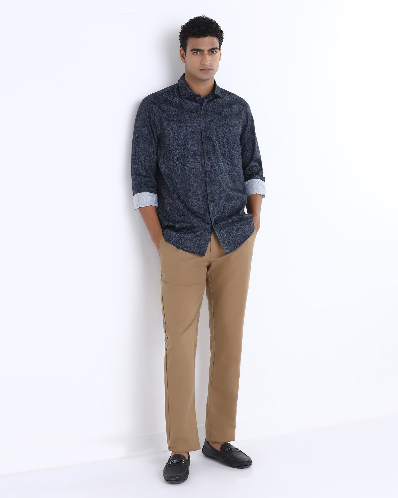 Blue Printed Shirt - Rehux