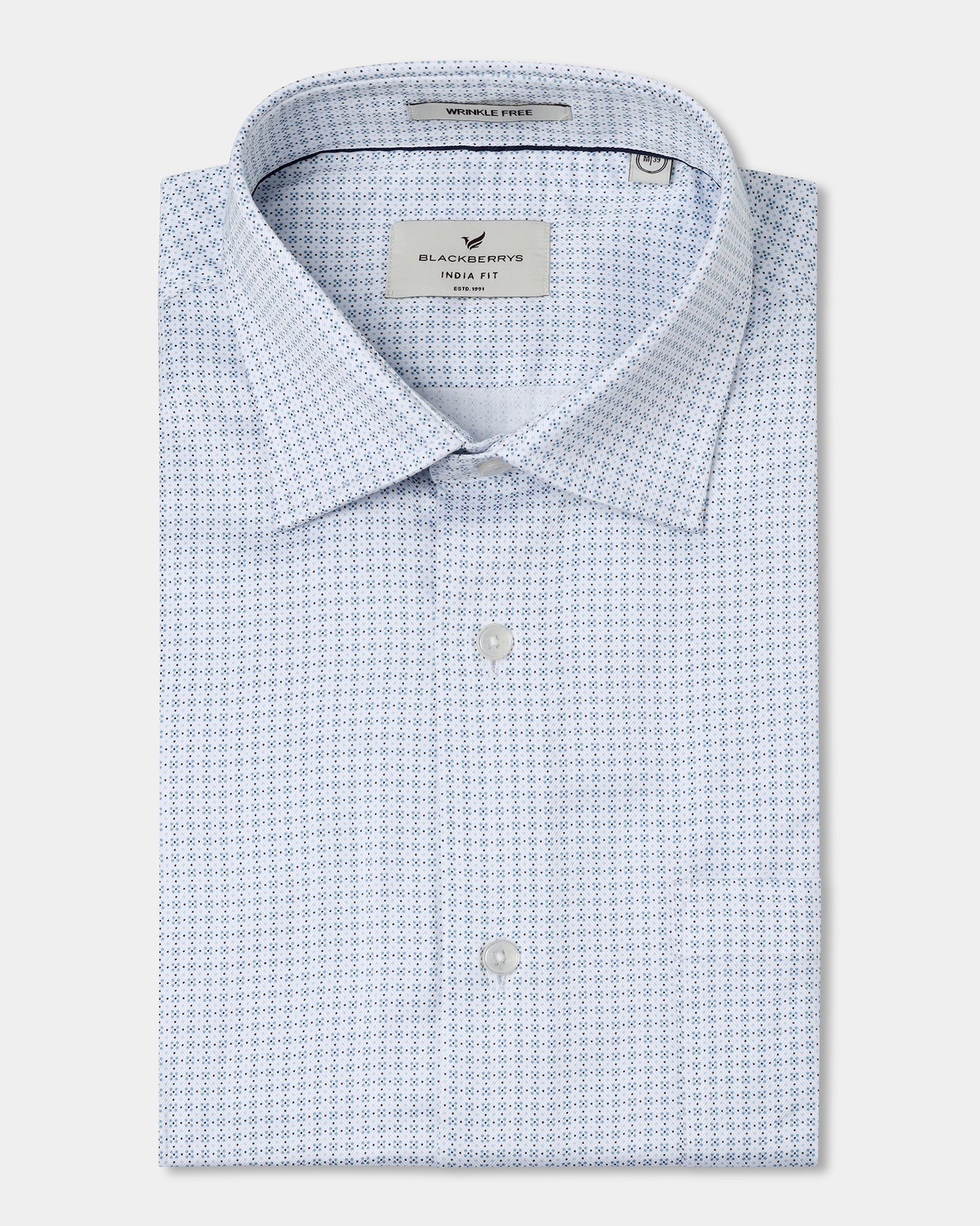 Blue Printed Shirt - Tiffany