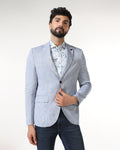 Blue Solid Blazer - Fiero