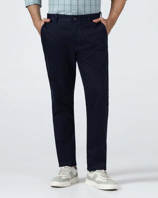 Blue Solid Khakis - Pine