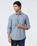 Blue Solid Shirt - Laos