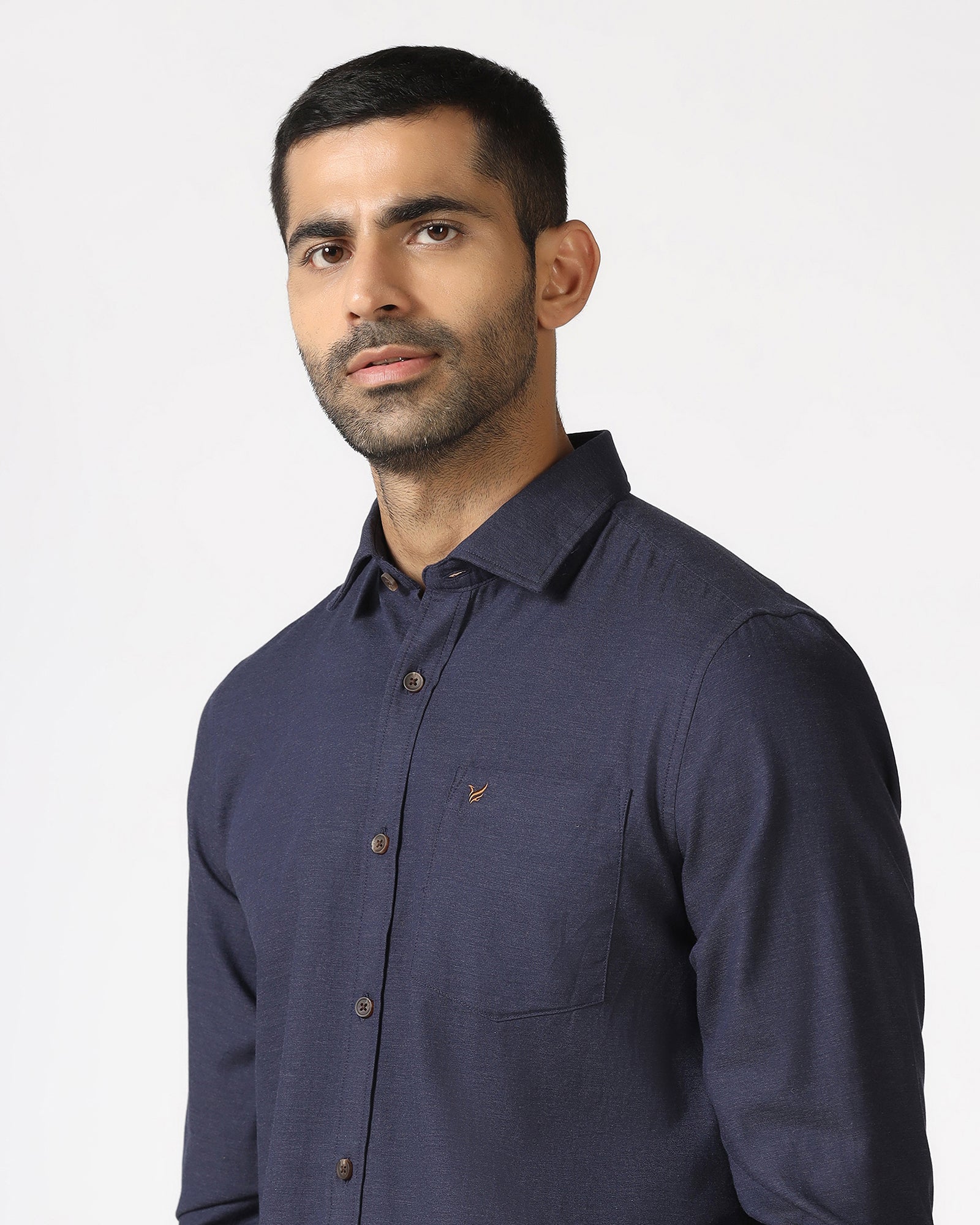 Blue Solid Shirt - Lenox