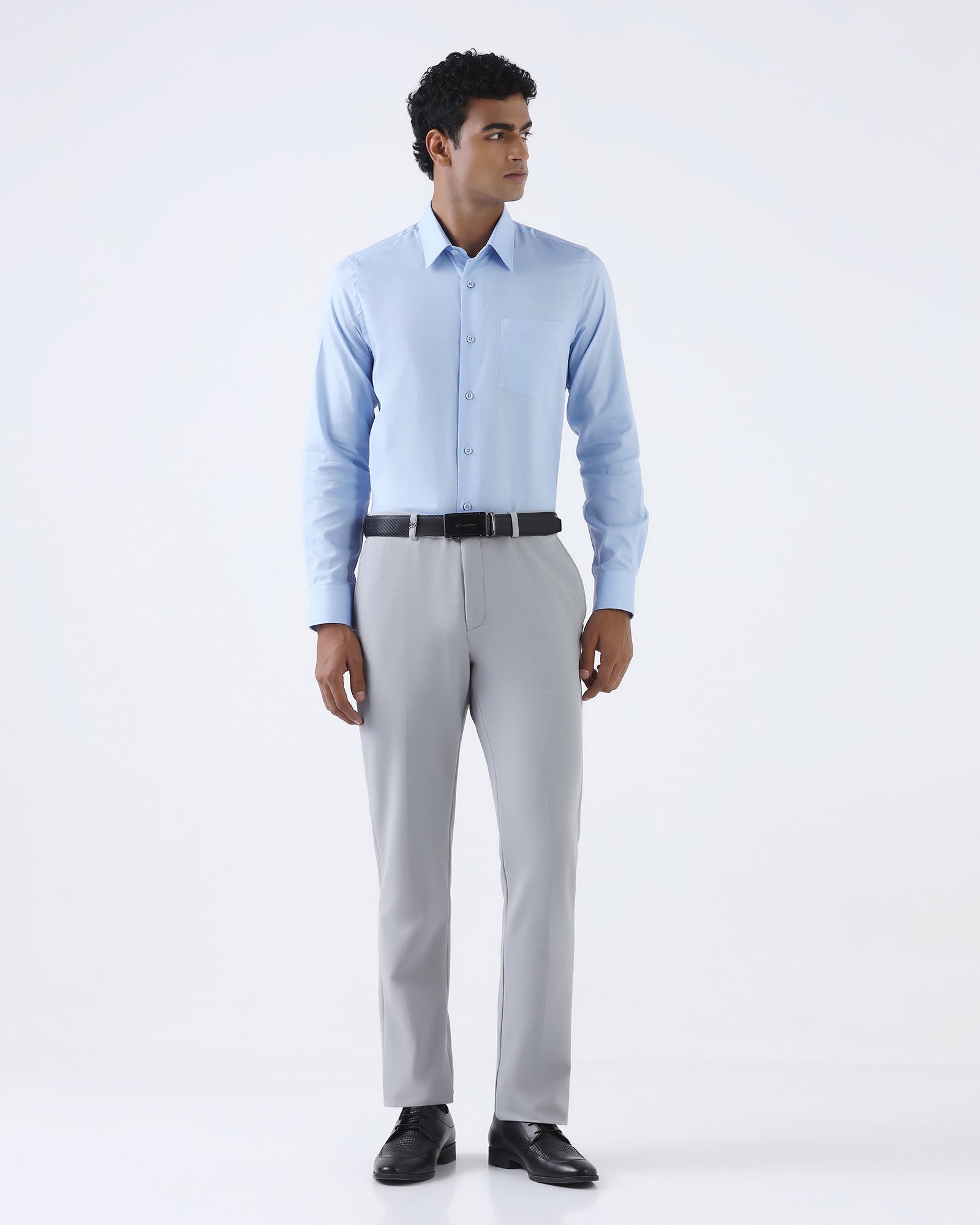 Blue Solid Shirt - Ocor