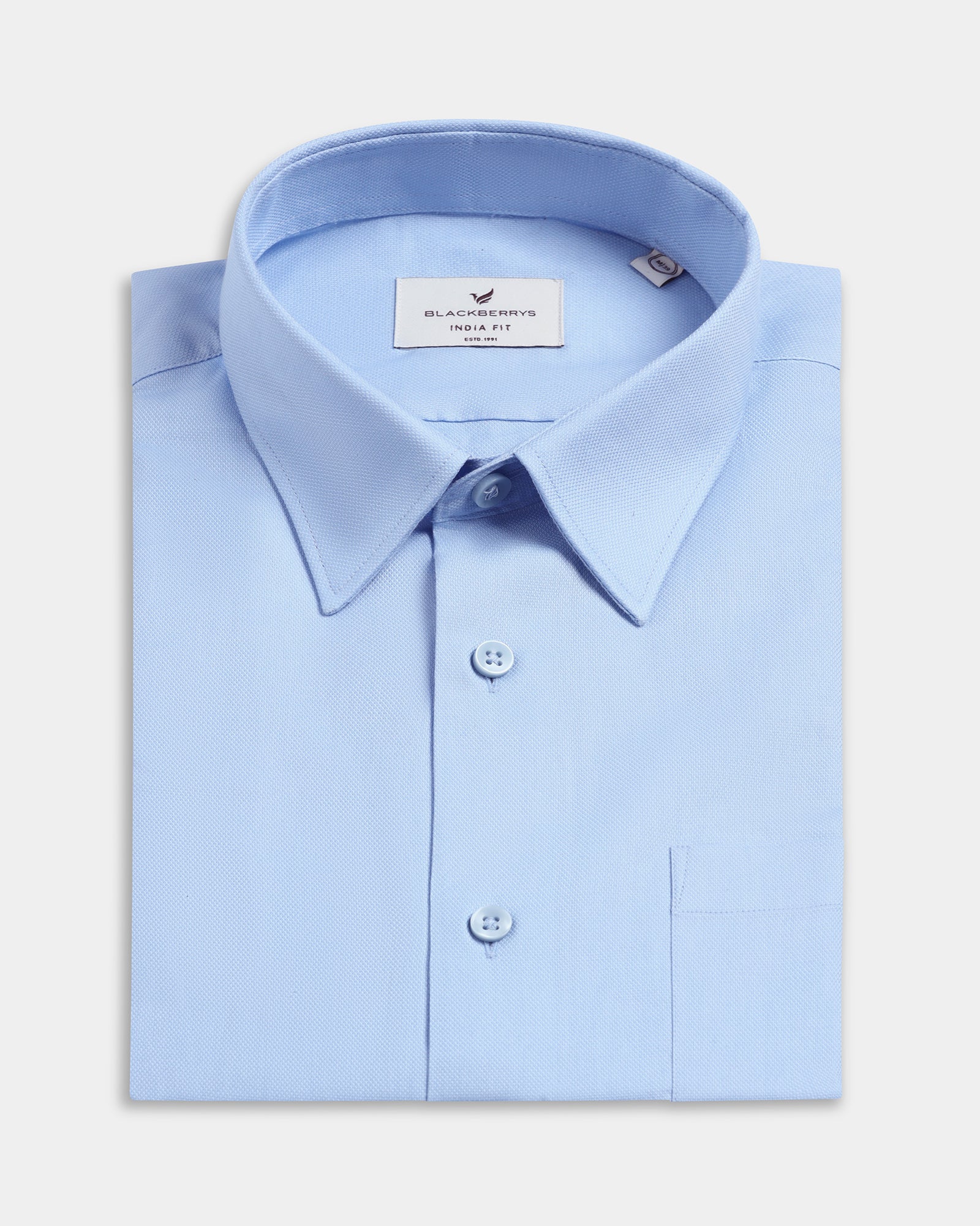 Blue Solid Shirt - Ocor