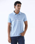 Blue Solid Polo - Rhoda