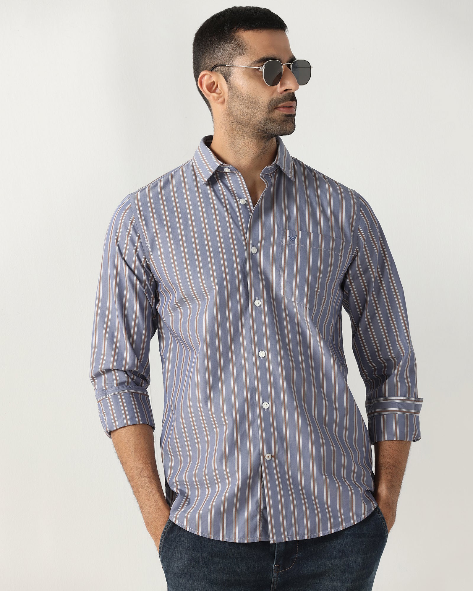 Blue Stripe Shirt - Florian