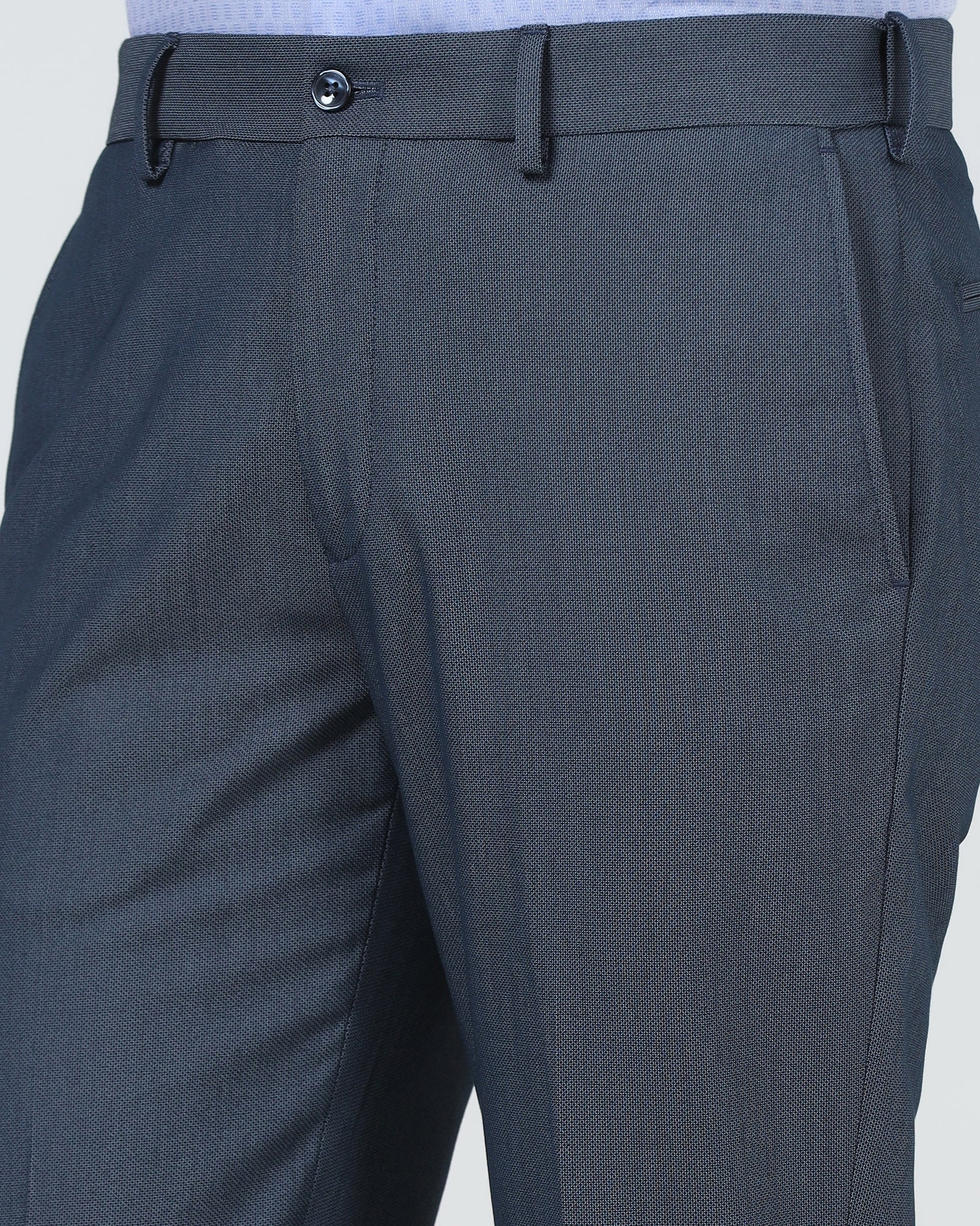 Blue Technowaist Textured Trouser - Alex