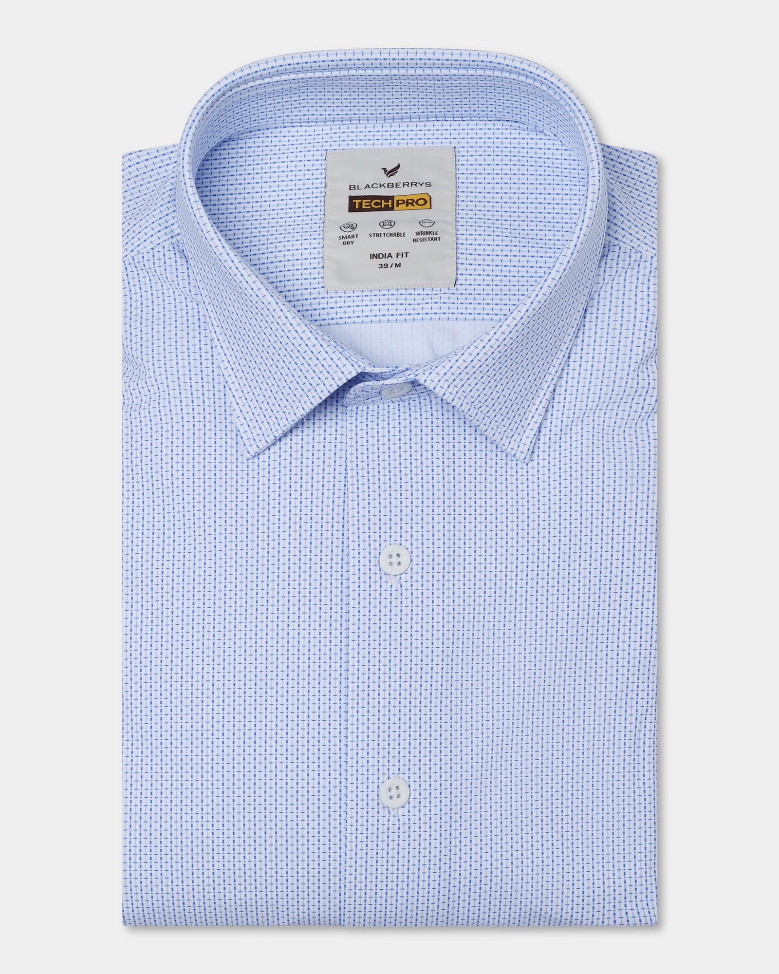 Blue TechPro Check Shirt - Velocity