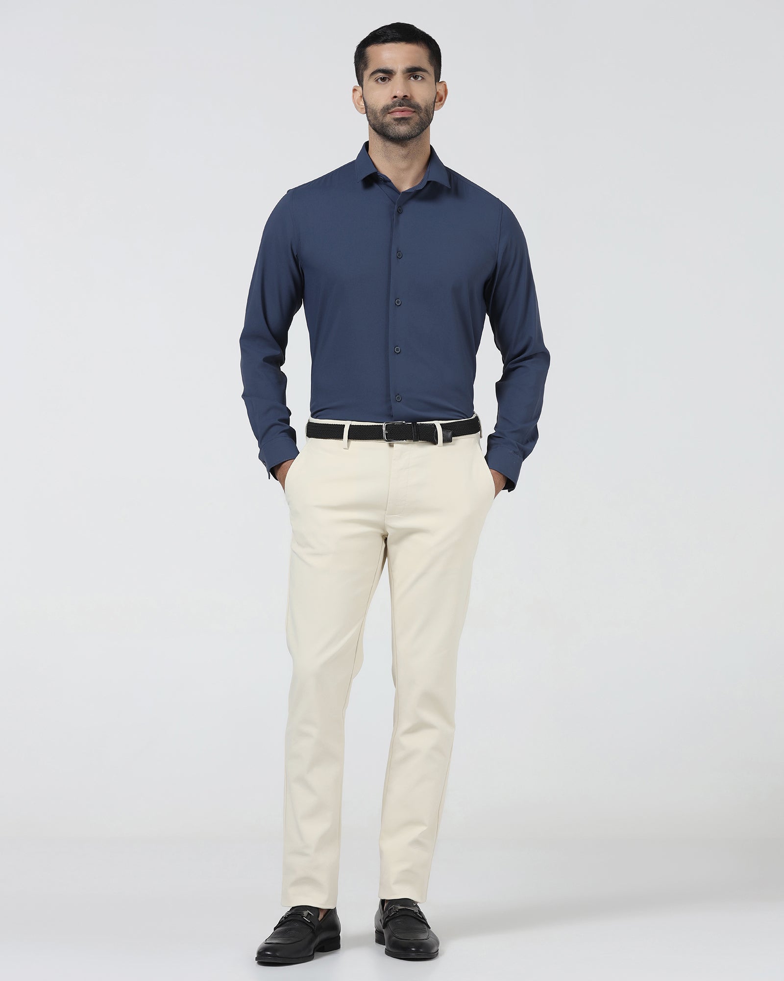 Blue TechPro Solid Shirt - Shephard