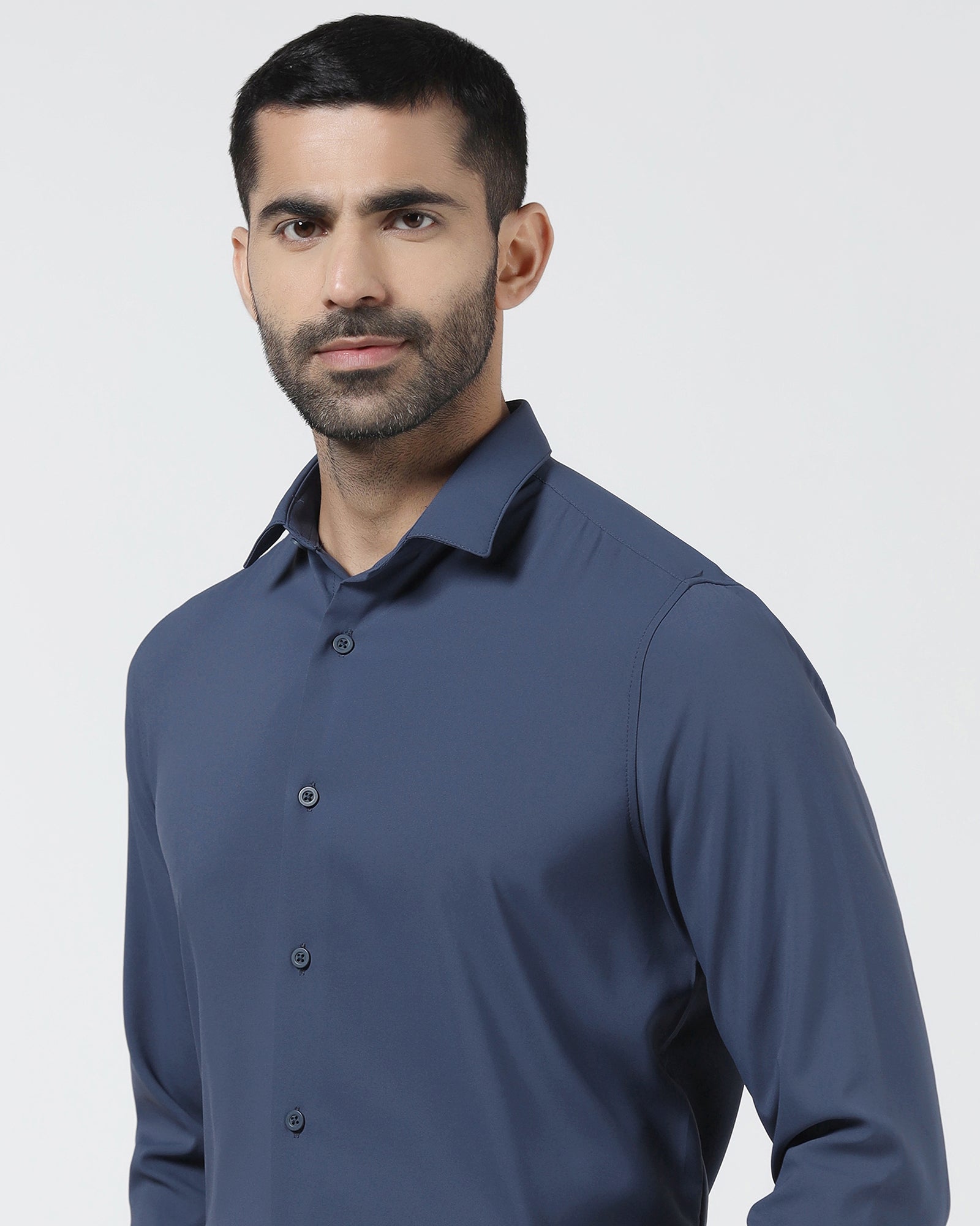 Blue TechPro Solid Shirt - Shephard