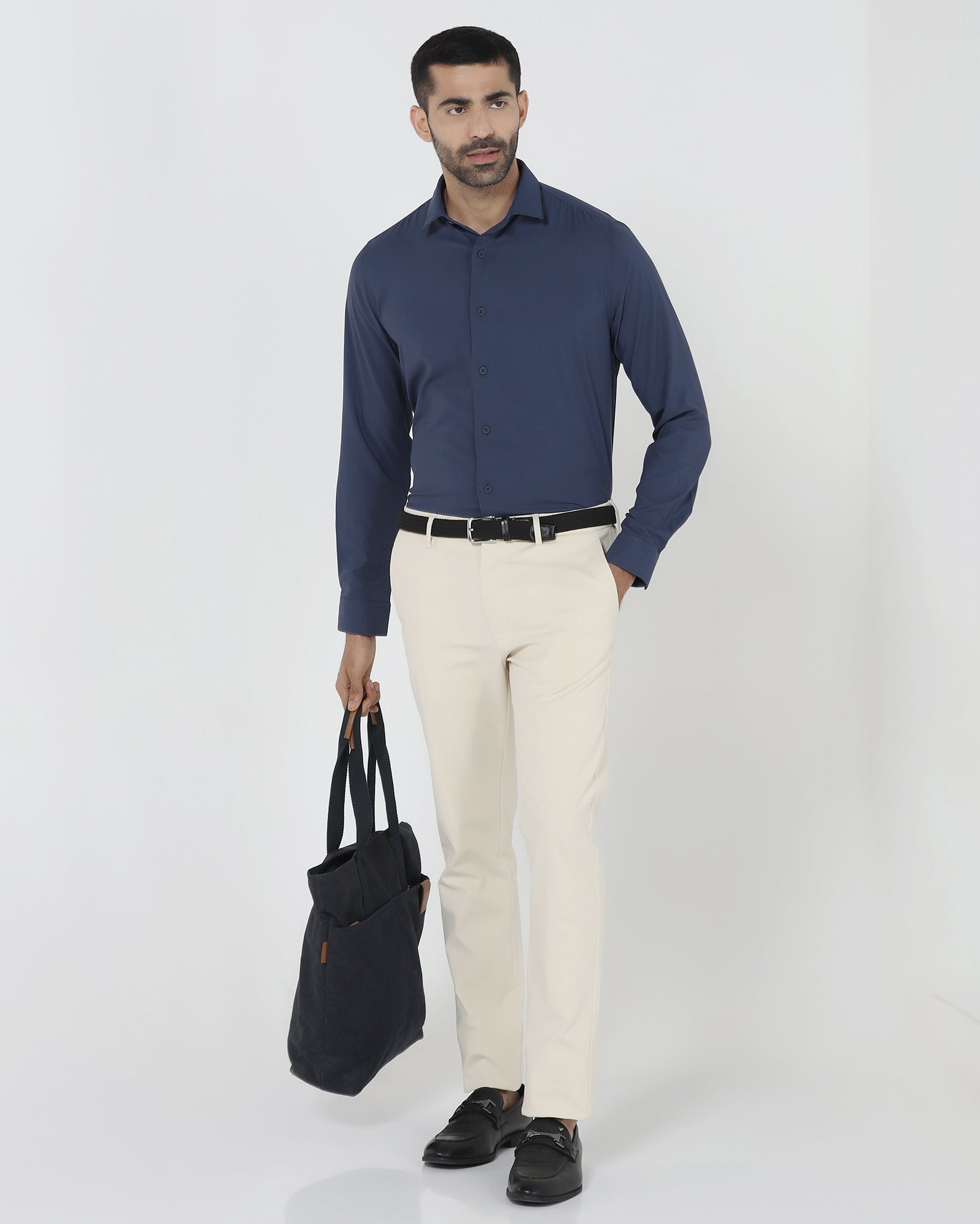 Blue TechPro Solid Shirt - Shephard