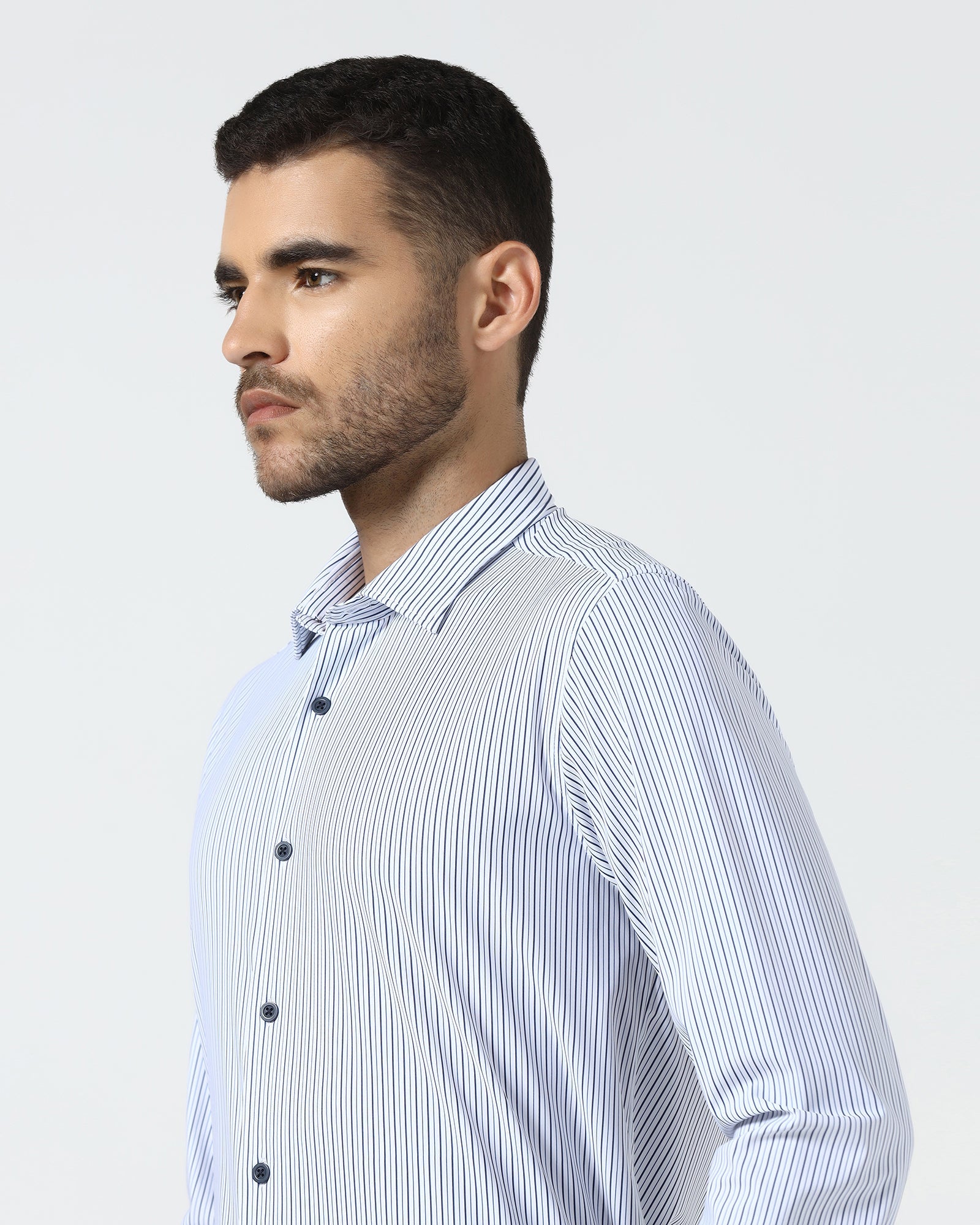 Blue TechPro Stripe Shirt - Skate