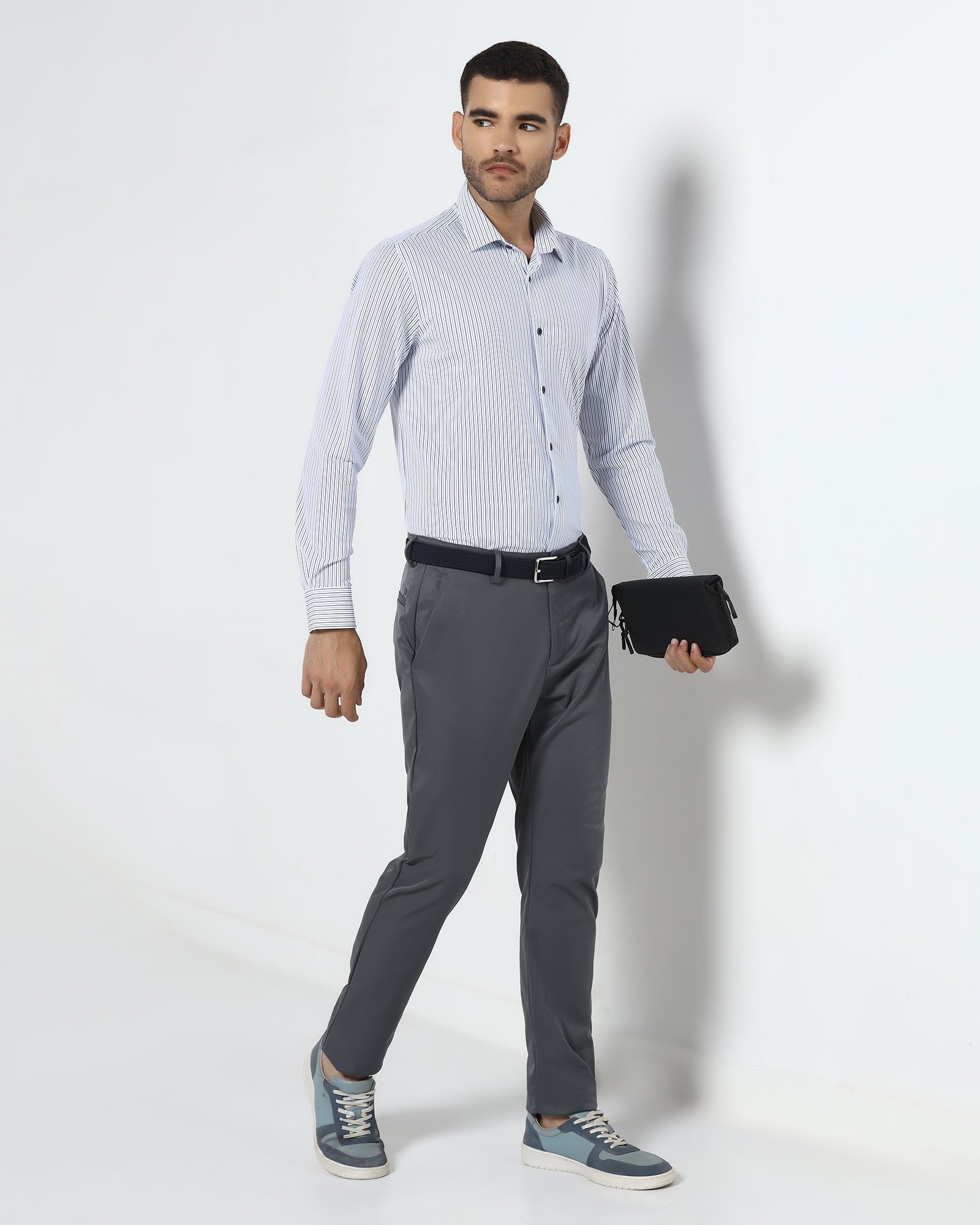 Blue TechPro Stripe Shirt - Skate