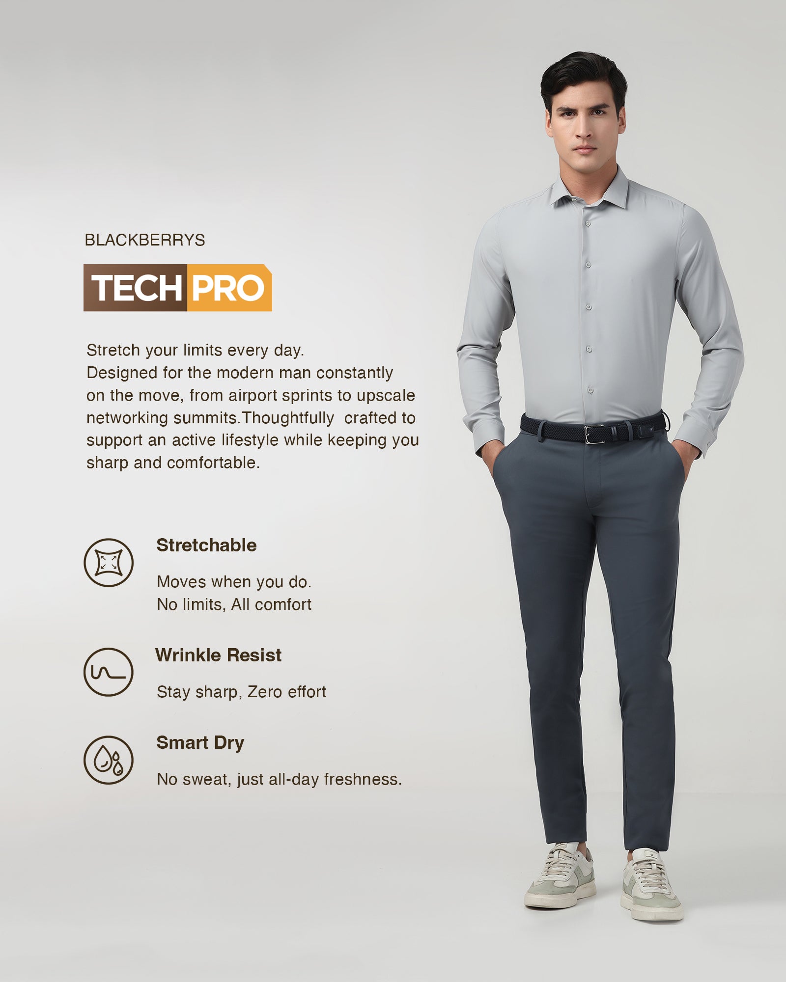 Blue TechPro Textured Khakis - Guss