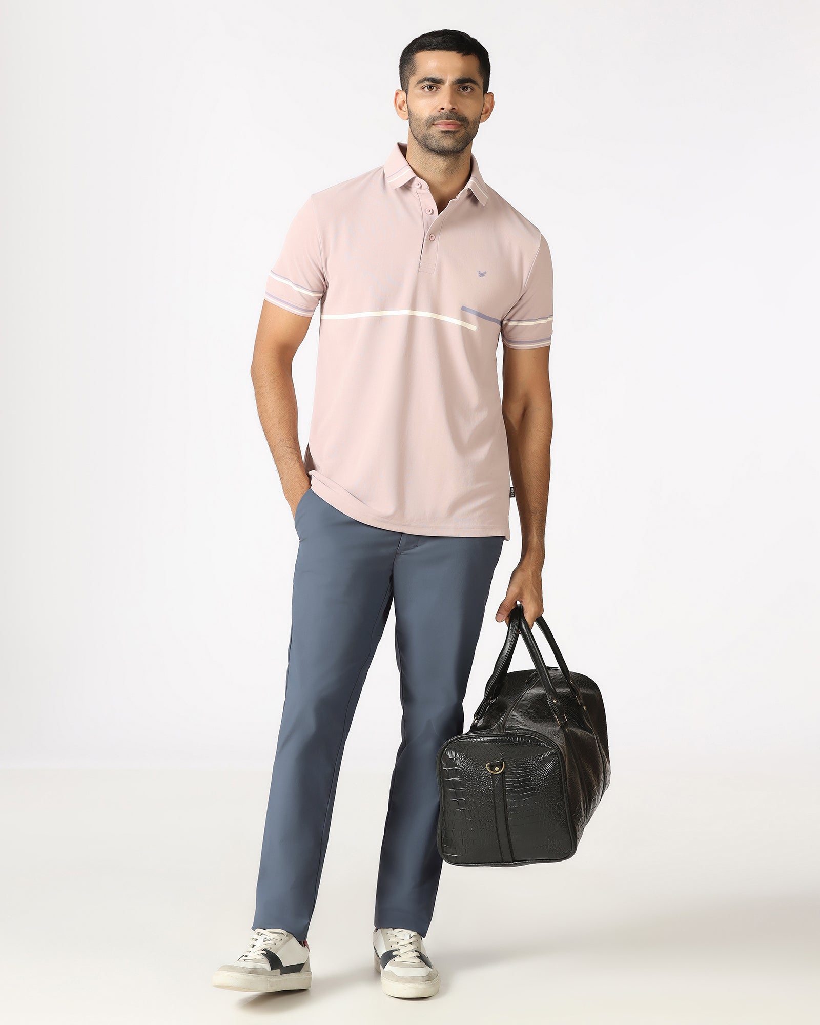 Blue Techpro Textured Khakis - Ticino