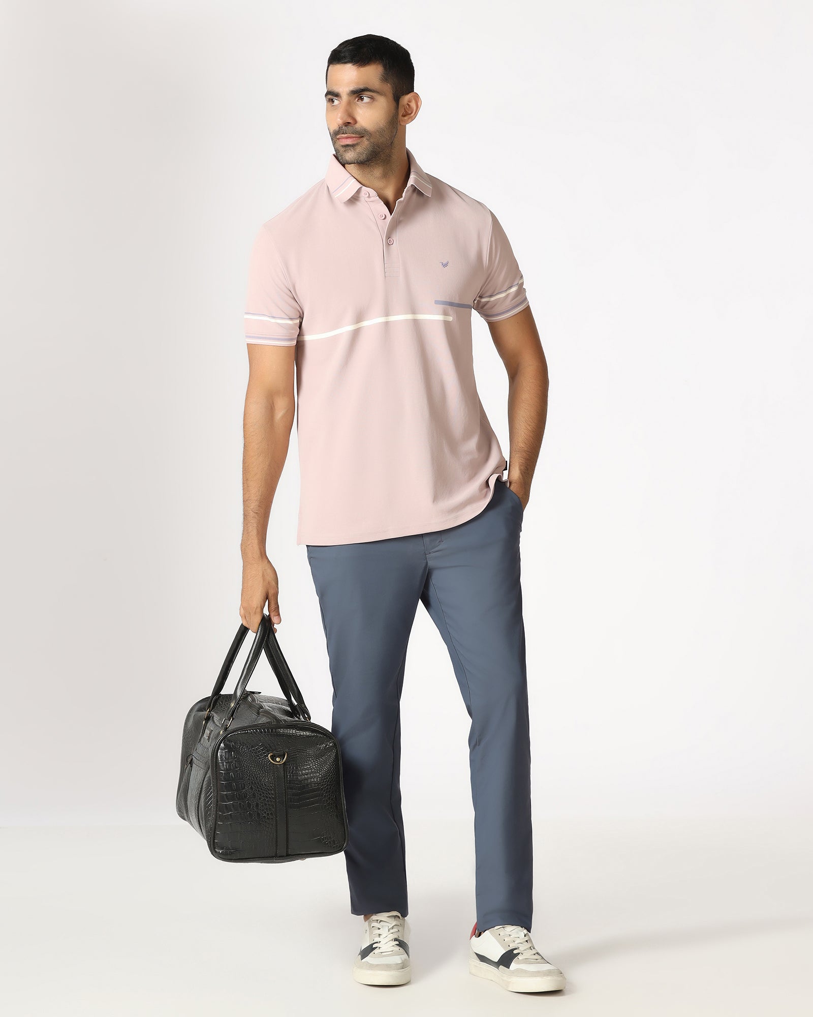 Blue Techpro Textured Khakis - Ticino