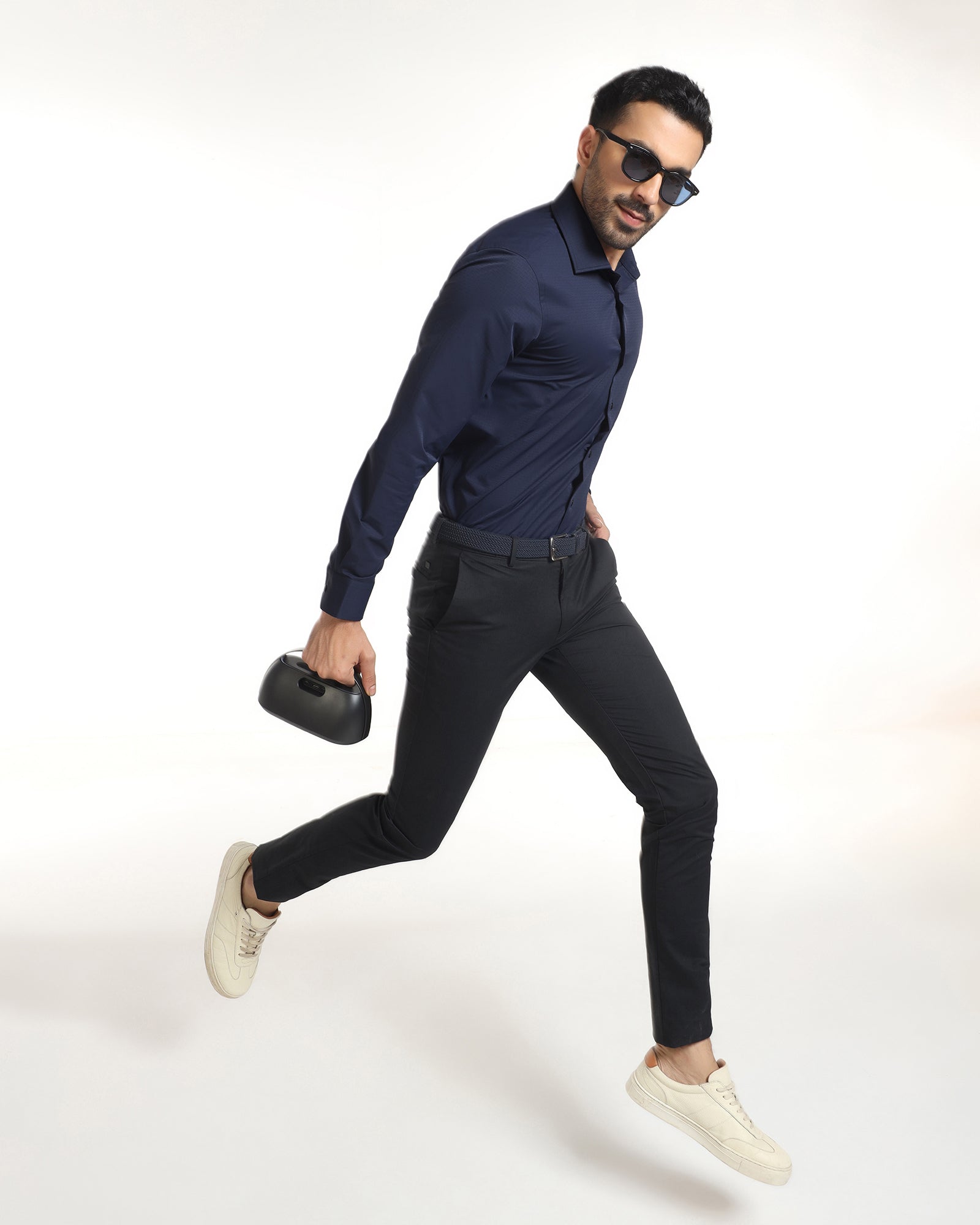 Blue TechPro Textured Shirt - Genepy