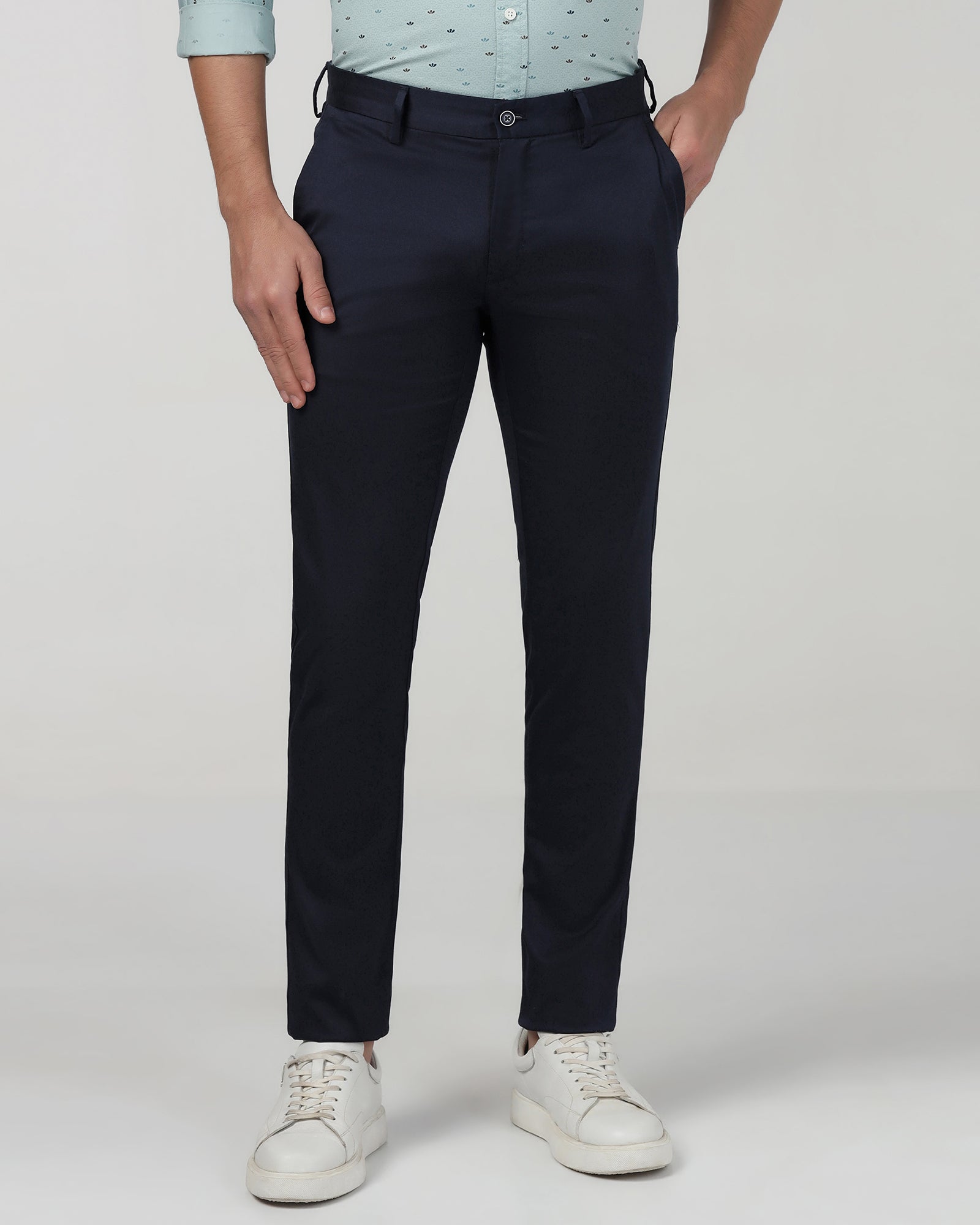 Blue Textured Khaki - Aspen