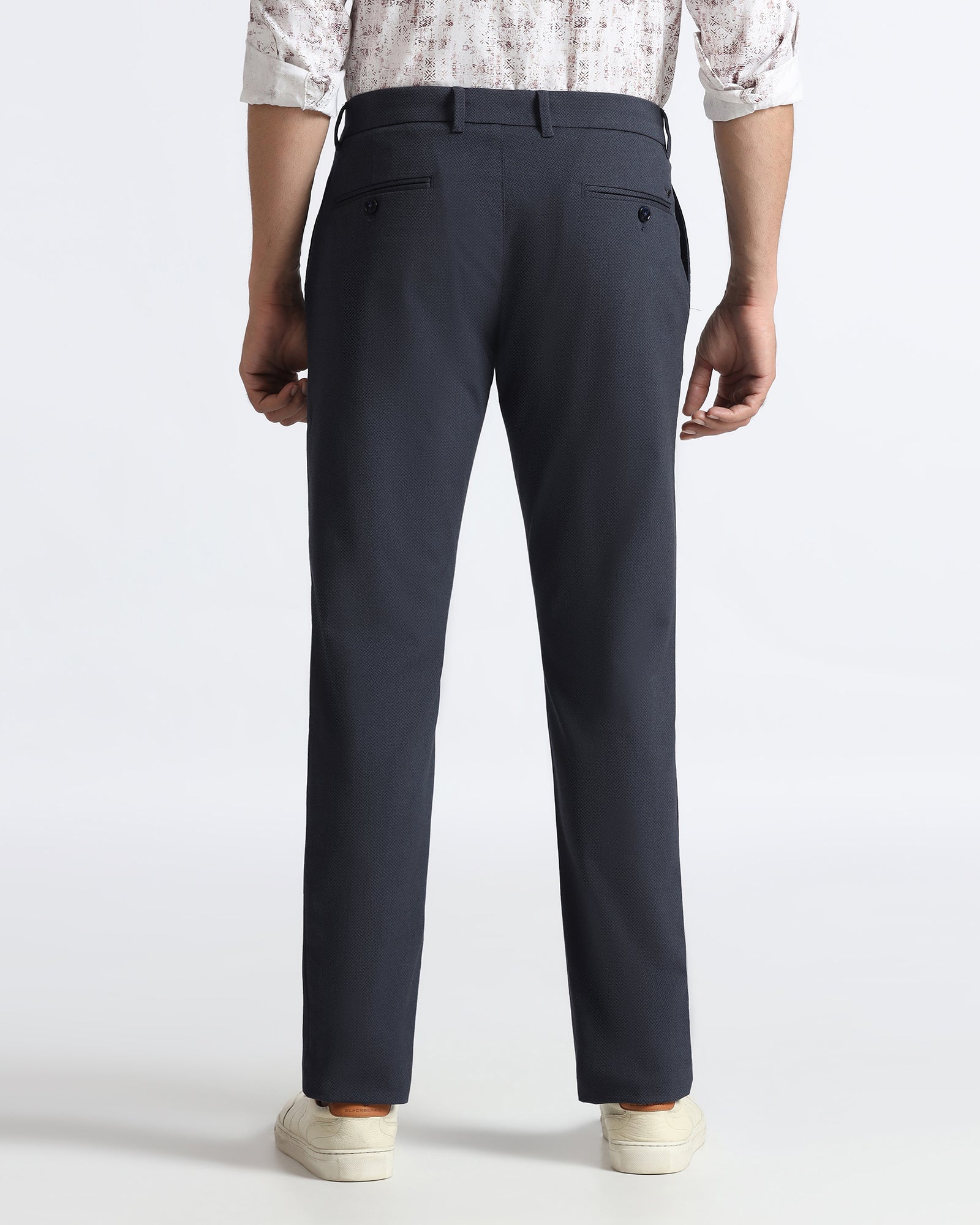 Blue Textured Khakis - Harry