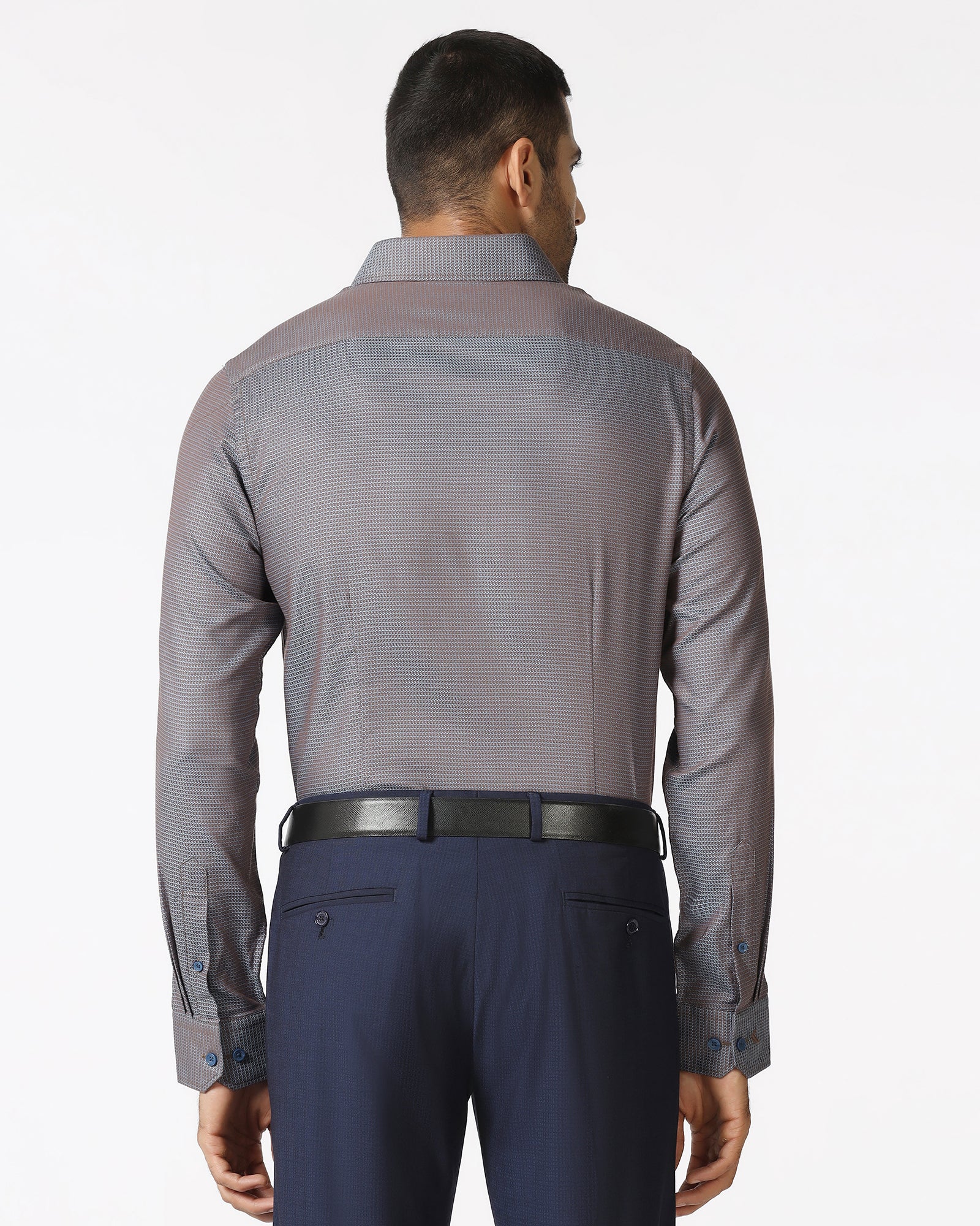 Blue Textured Shirt - Recite