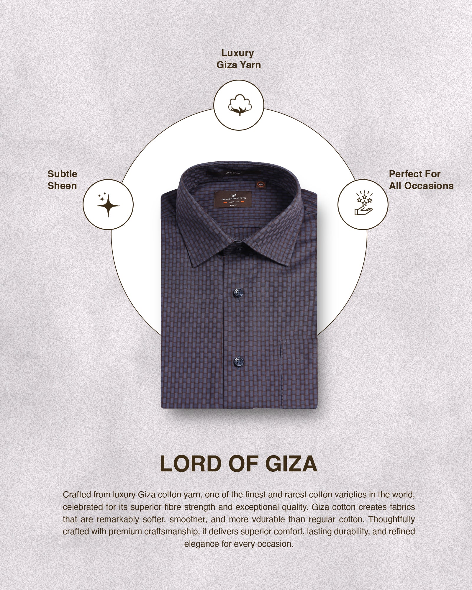 Blue Textured Shirt - Roster