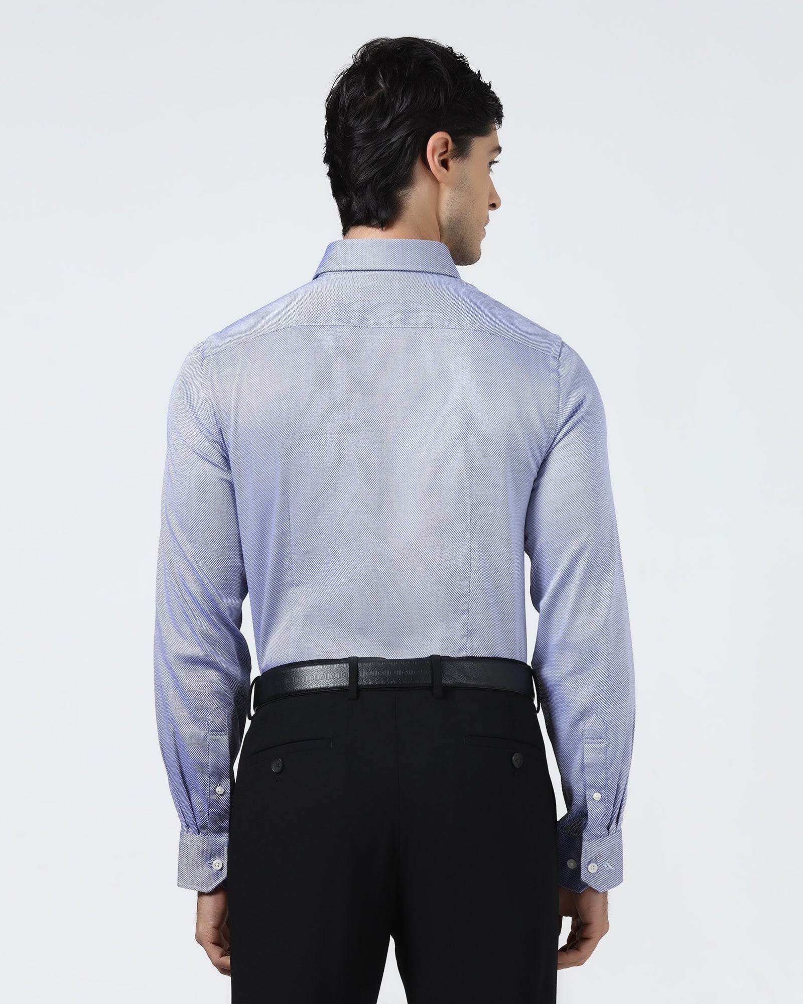 Blue Textured Shirt - Thanos