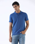 Blue Textured Polo - Jesper