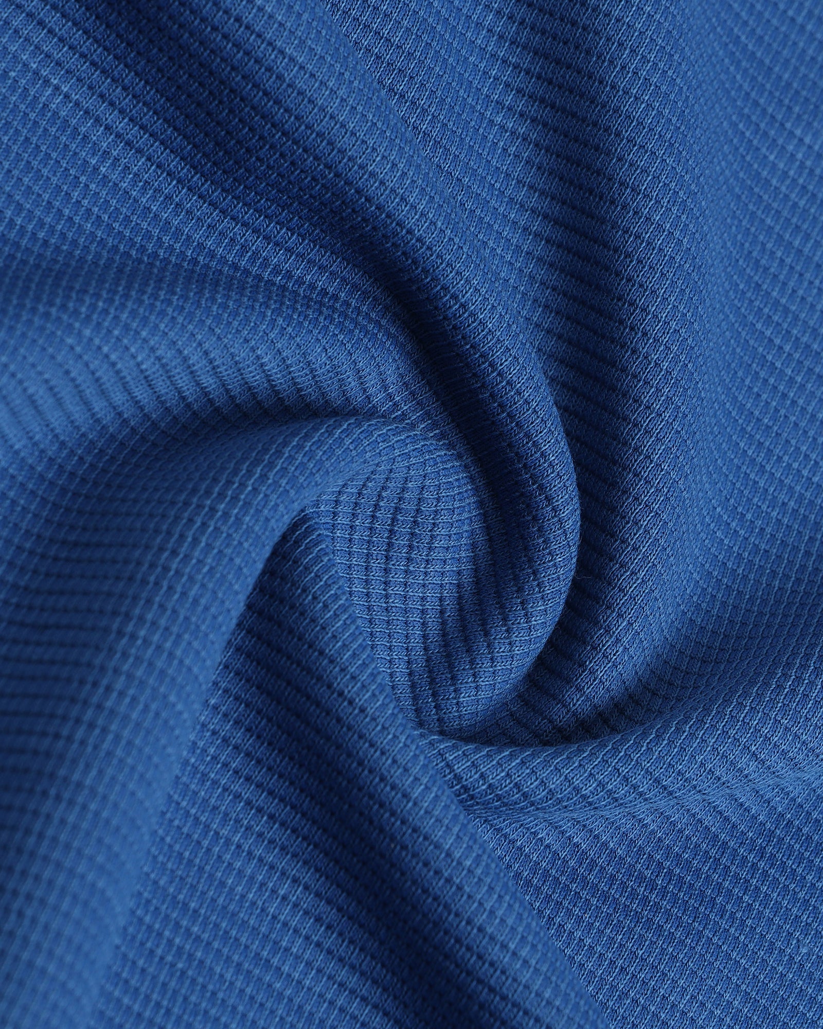 Blue Textured Polo - Jesper