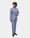 Blue Three Piece Textured Suit - Tristan