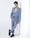 Blue Two Piece Solid Suit - Hedra
