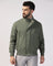 Bomber Olive Solid Zipper Jacket - Kaydet