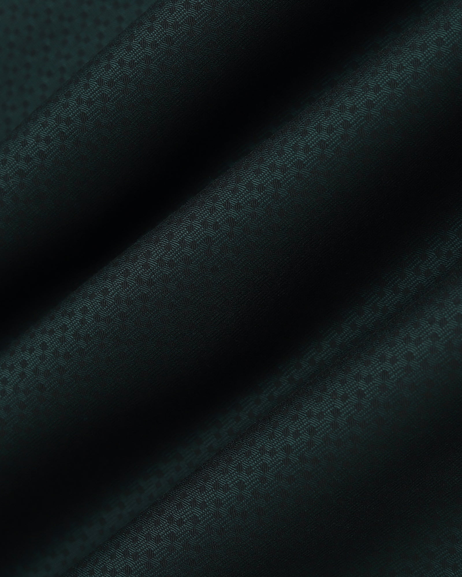 Bottle Green Textured Shirt - Regard