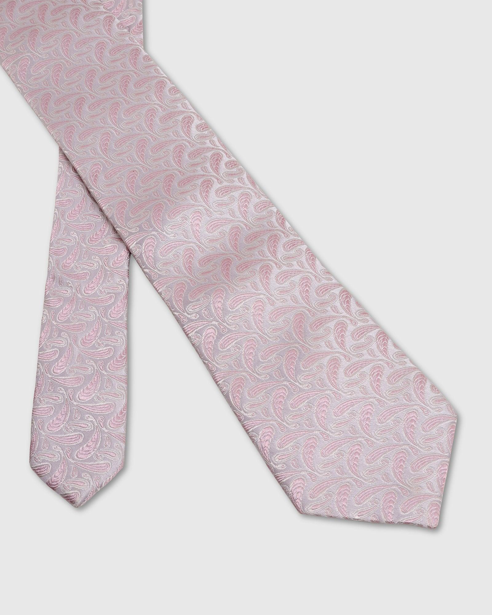 Boxed Combo Printed Tie And Pocket Square In Pink - Tang - Blackberrys