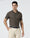 Brown Half Sleeve TechPro Jacquard Shirt - Cruise