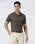Brown Half Sleeve TechPro Jacquard Shirt - Cruise
