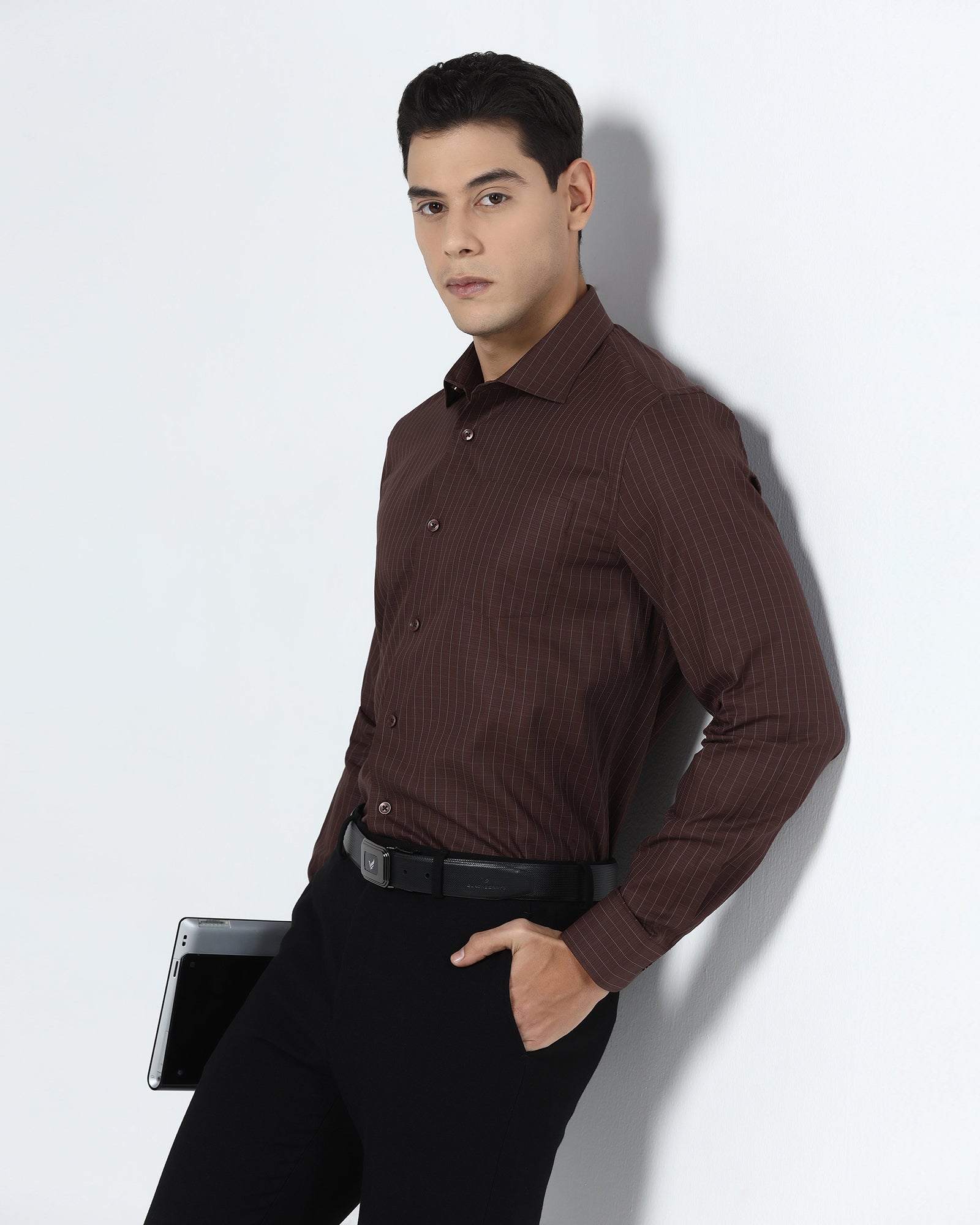 Brown Check Shirt - Canoe