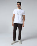 Brown Corduroy Solid Khakis - Magne