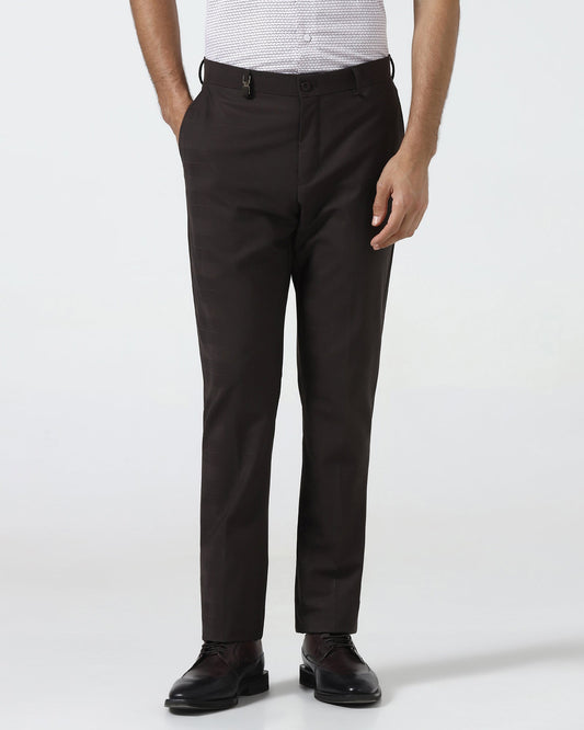 Brown Luxe Check Trouser - Kobel